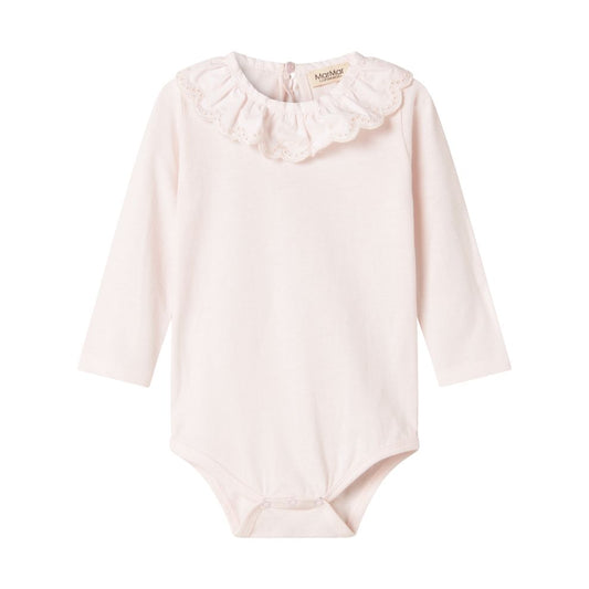 Romper Becki Frill - Biologisch katoen/modal - Lilac frost - Marmar Copenhagen voorkant
