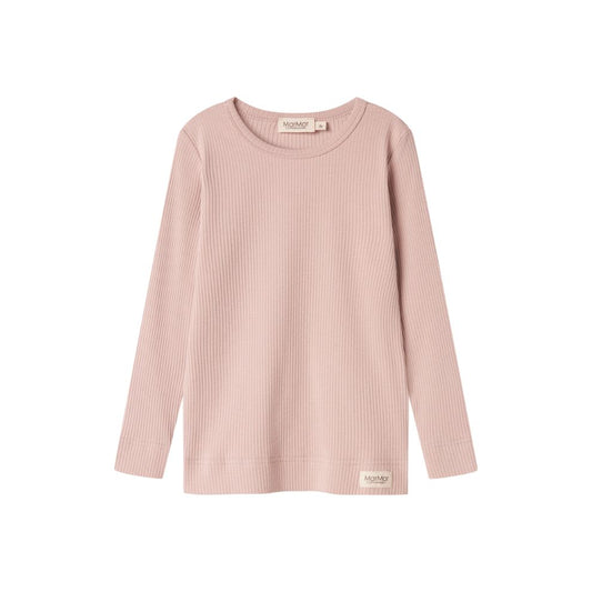Top lange mouw - Biologisch katoen/modal - Faded rose - Marmar Copenhagen voorkant