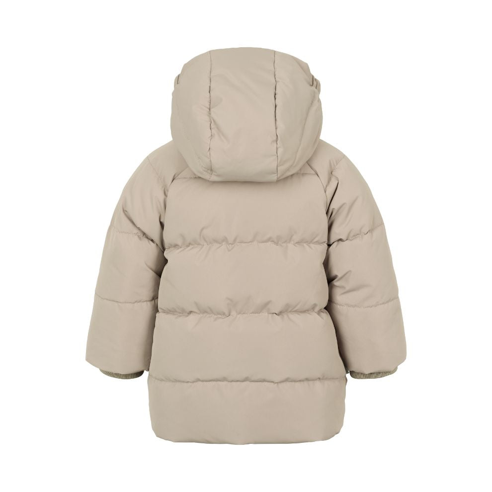 Pufferjas Omega - Tech - Moon rock/beige - Marmar Copenhagen achterkant