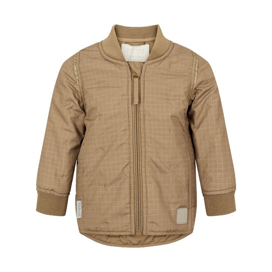 Relex jas Orry - Thermo gerecycled polyester - Bruin - Marmar Copenhagen voorkant