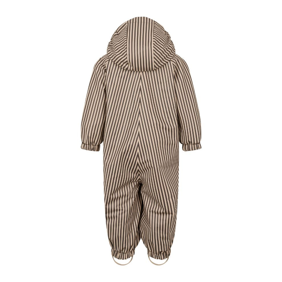 Regenpak Orion - Waterdicht - Brown stripe/bruin - Marmar Copenhagen achterkant