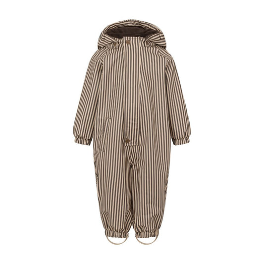 Regenpak Orion - Waterdicht - Brown stripe/bruin - Marmar Copenhagen voorkant