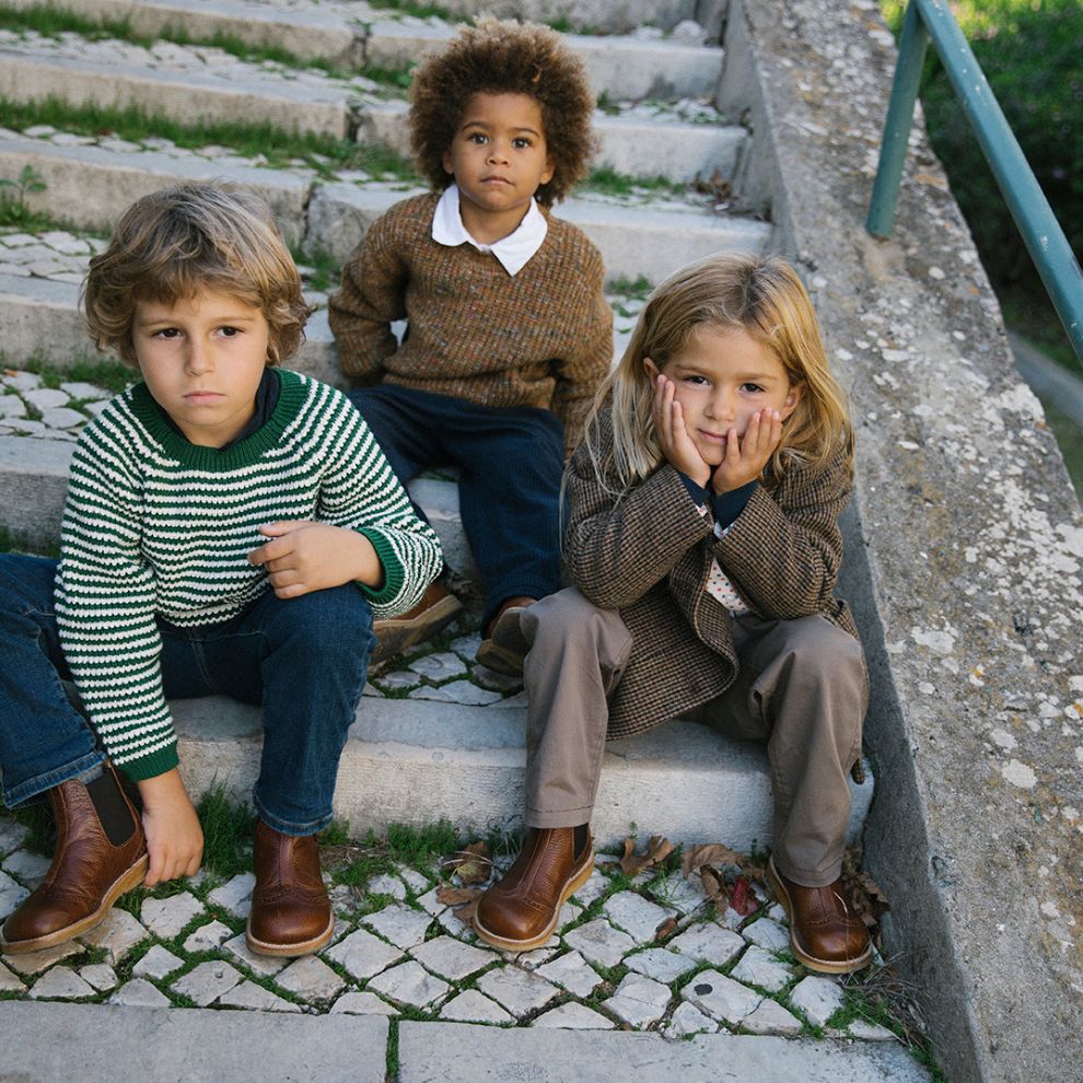 Winterjas kinderen - Wolmix - Earthy Check - Marmar Copenhagen lifestyle