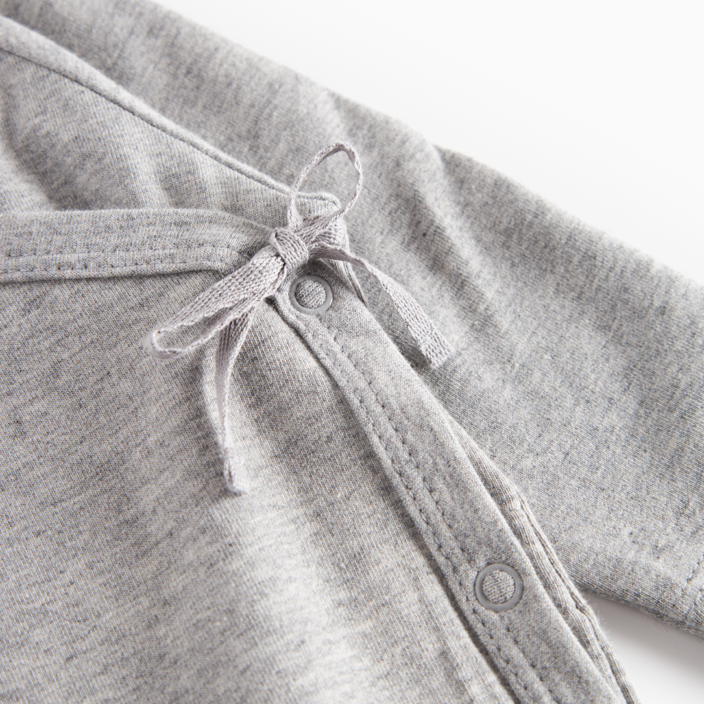 Boxpakje - Rula - Biologisch katoen en Modal - Light grey - MarMar Copenhagen strik