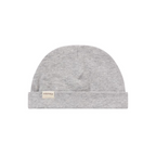 MarMar Copenhagen Aiko Modal Beanie – zacht babymutsje van biologisch katoen en TENCEL Modal met opvouwbare rand voor newborn grey melange grijs
