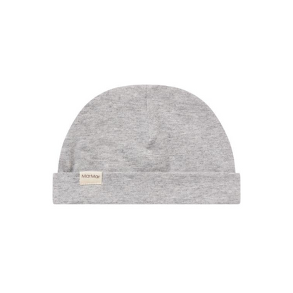 Baby Mutsje - Aiko Beanie - Biologisch katoen en Modal - Light grey - MarMar Copenhagen voor
