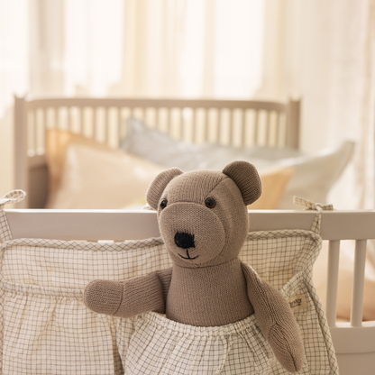 Knuffel beer - Modal katoen mix - Bruin - MarMar Copenhagen tas