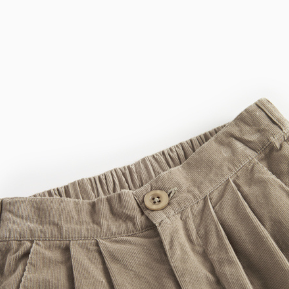 Broek corduroy Perlina - Biologisch katoen - Mud/bruin - MarMar Copenhagen close