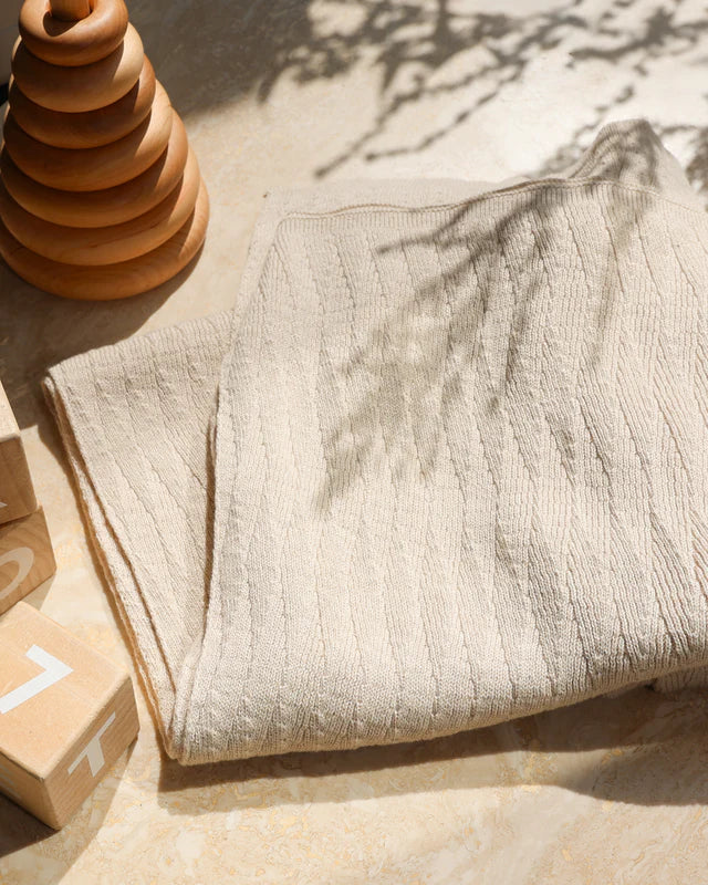 Moonboon - Soft Baby Blanket - 100% biologisch katoen - dekentje - op de grond