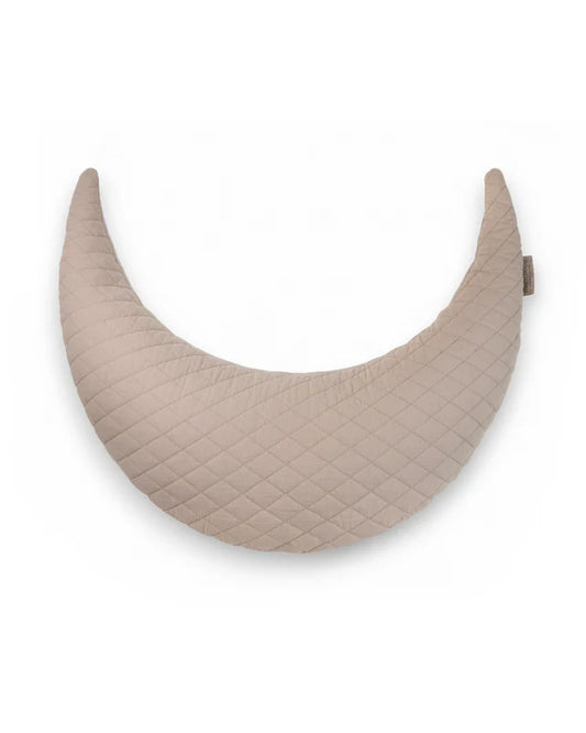 Moonboon - Nursing Pillow - Voedingskussen Maan - 100% biologisch - bovenaanzicht - beige - earth