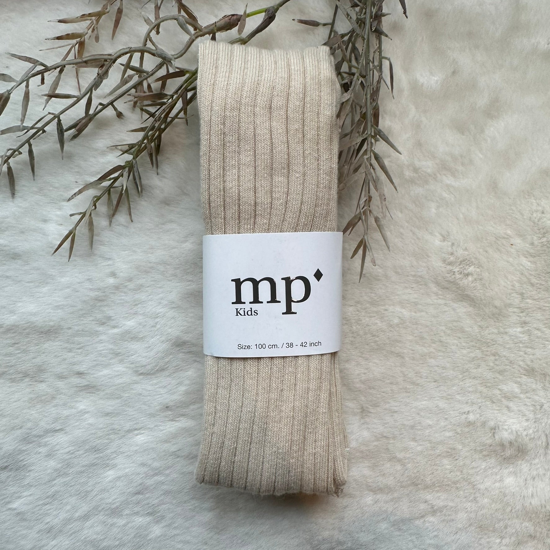 Wollen maillot - Merino wol - Rib tights - MP Denmark ecru