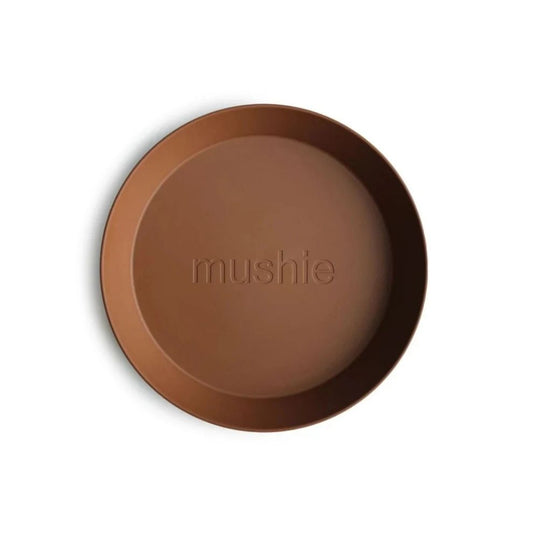 Mushie - Plates Round - Kinderservies Bord - 100% BPA-vrij polypropyleen plastic bovenaanzicht