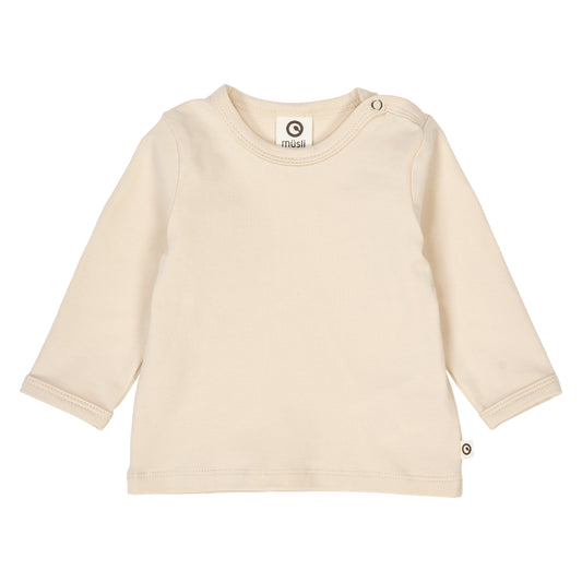 Müsli by Green Cotton - Cozy me l/s T baby - Oak - Top met lange mouwen - Katoen mix voorkant