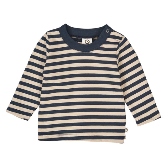 Top lange mouwen baby - Stripe - Biologisch katoen - Müsli by Green Cotton voorkant