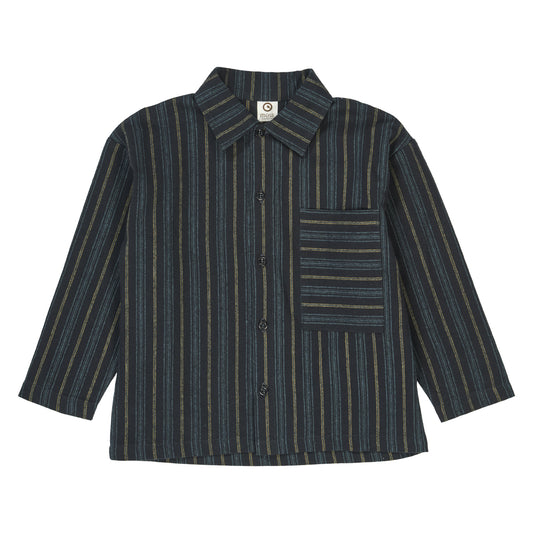 Müsli by Green Cotton - Woven stripe l/s shirt - Overhemd top - 100% katoen voorkant