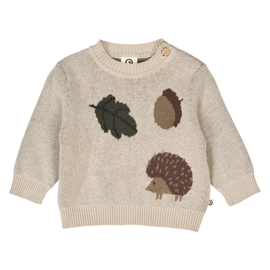 Trui baby - Acorn knit - Biologisch katoen - Müsli by Green Cotton voorkant