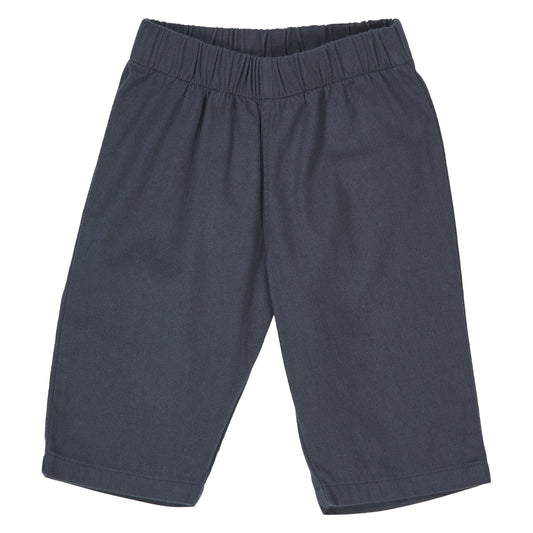 Müsli by Green Cotton - Twill pants baby - Broekje - Night blue - 100% katoen voorkant