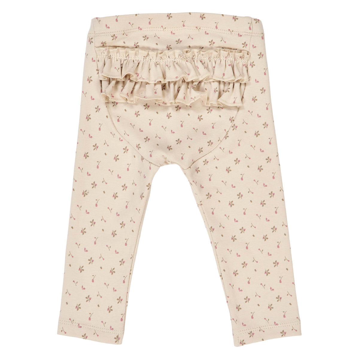 Müsli by Green Cotton - Aster leggings baby - Bloemenprint - Katoen mix achterkant