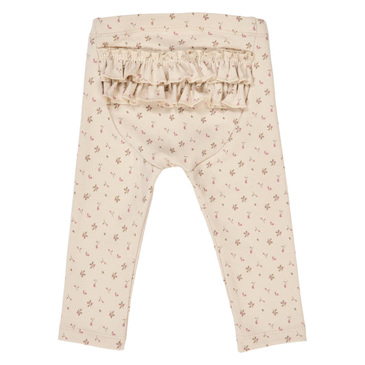 Müsli by Green Cotton - Aster leggings baby - Bloemenprint - Katoen mix achterkant