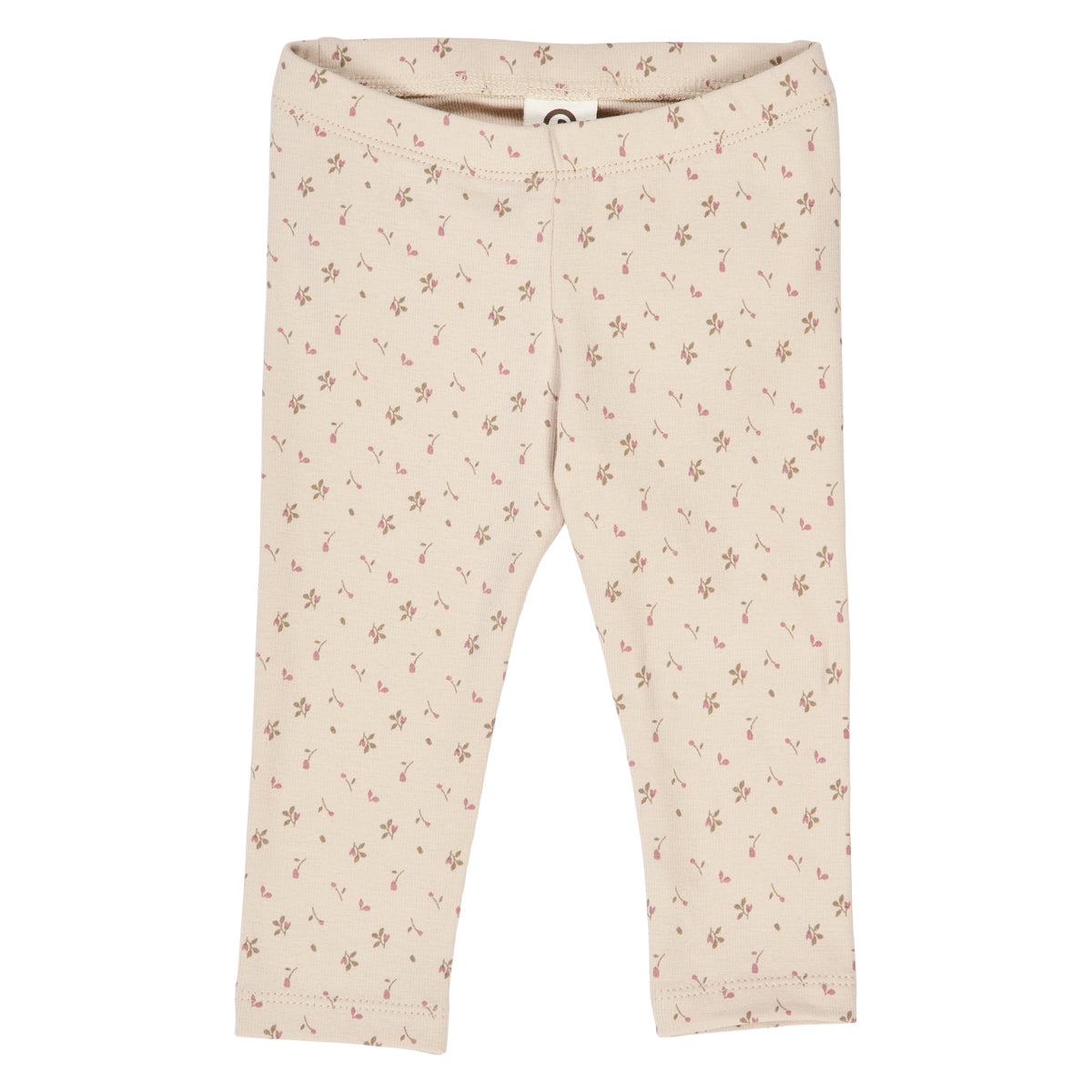 Müsli by Green Cotton - Aster leggings baby - Bloemenprint - Katoen mix voorkant