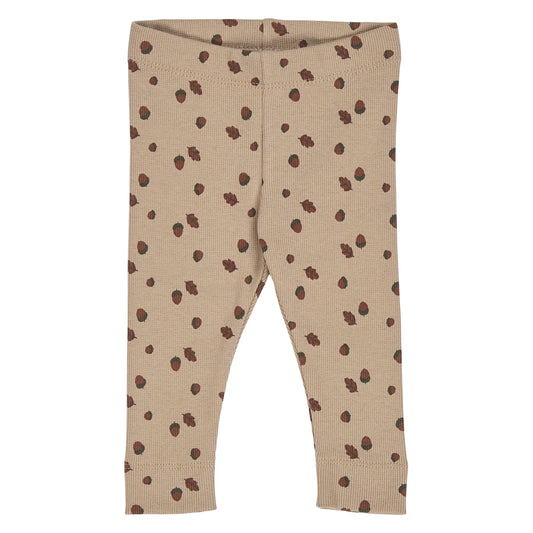 Legging baby - Acorn - Biologisch katoen - Müsli by Green Cotton voorkant