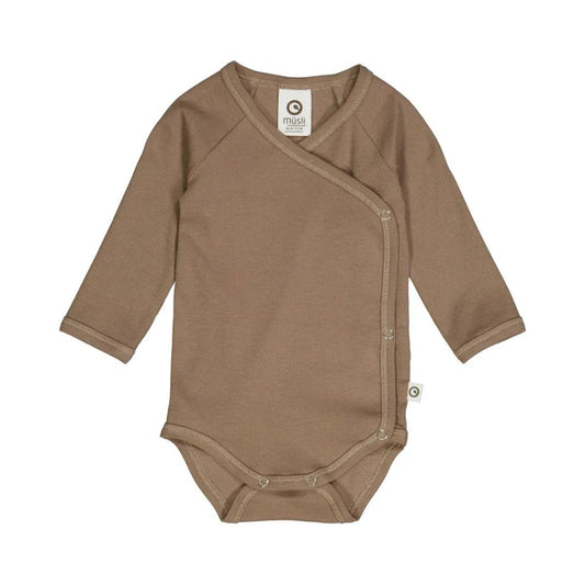 Müsli by Green Cotton - Rib l/s body - Romper met lange mouwen - Bio katoen mix voorkant