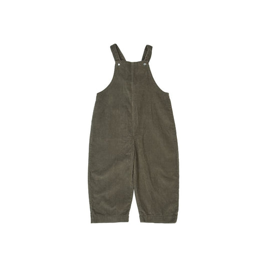 Tuinbroekje corduroy - Biologisch katoen - Deep green/groen -  Müsli by Green Cotton voor