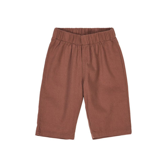 Twill baby broekje - Biologisch katoen - Root/steenrood -  Müsli by Green Cotton voor