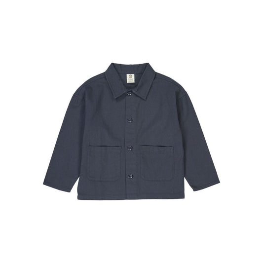 Twill overhemd top - Biologisch katoen - Night blue/donkerblauw -  Müsli by Green Cotton voor