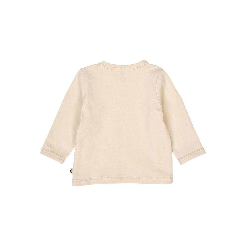 Top lange mouw - Cozy me - Biologisch katoen - Oak/ecru -  Müsli by Green Cotton achter