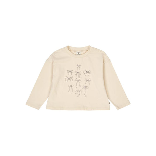 Top lange mouw - Bow - Oak/ecru - Biologisch katoen -  Müsli by Green Cotton voor