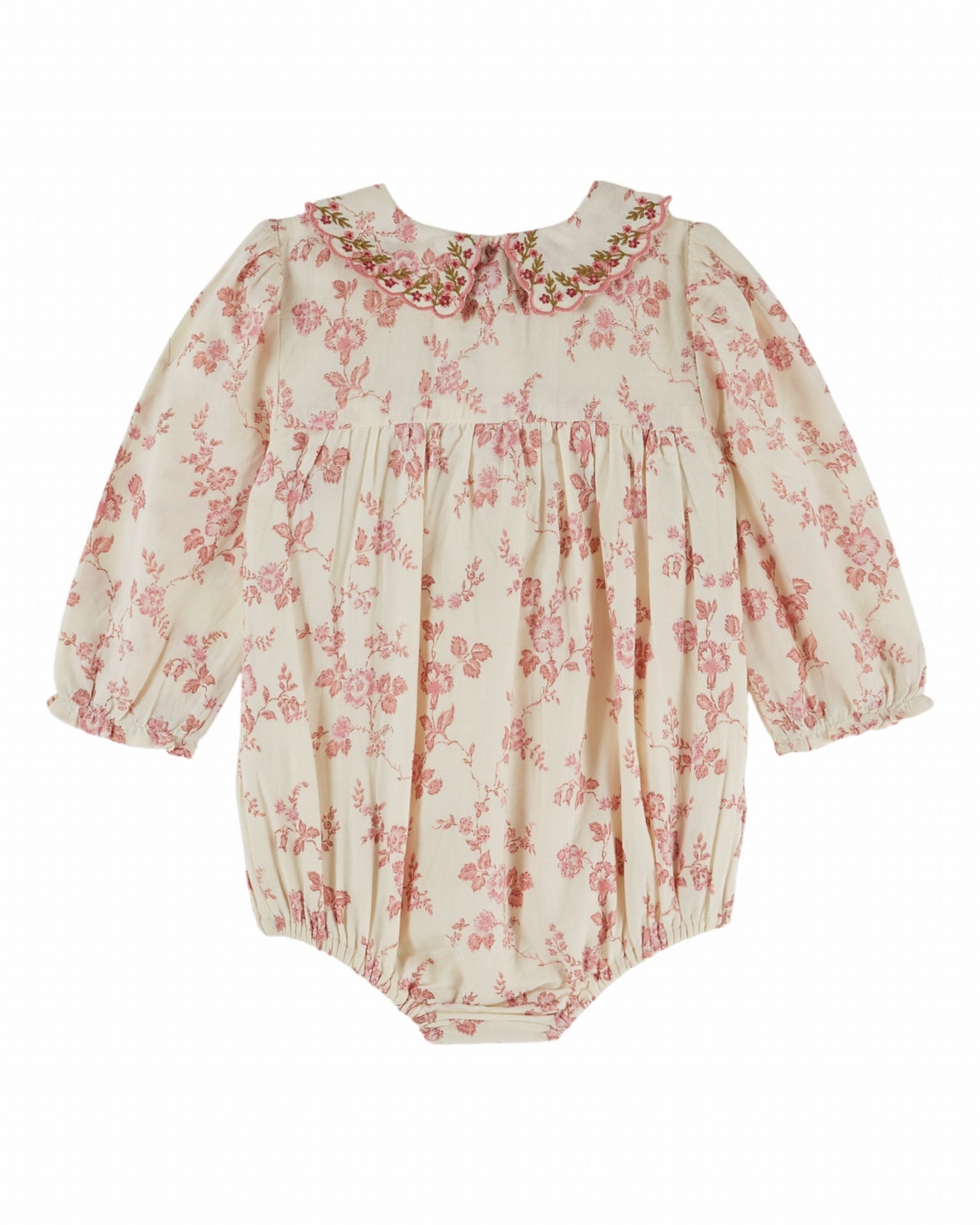 Romper Combibloomer Smockée Brodée – Rosalie – Biologisch katoen – Emile et Ida