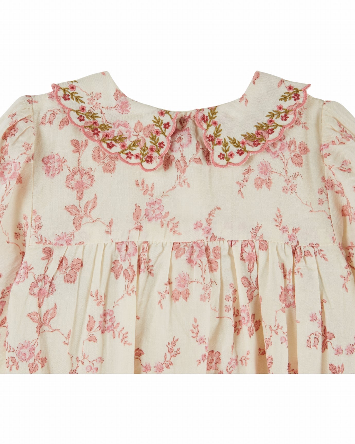 Romper Combibloomer Smockée Brodée – Rosalie – Biologisch katoen – Emile et Ida