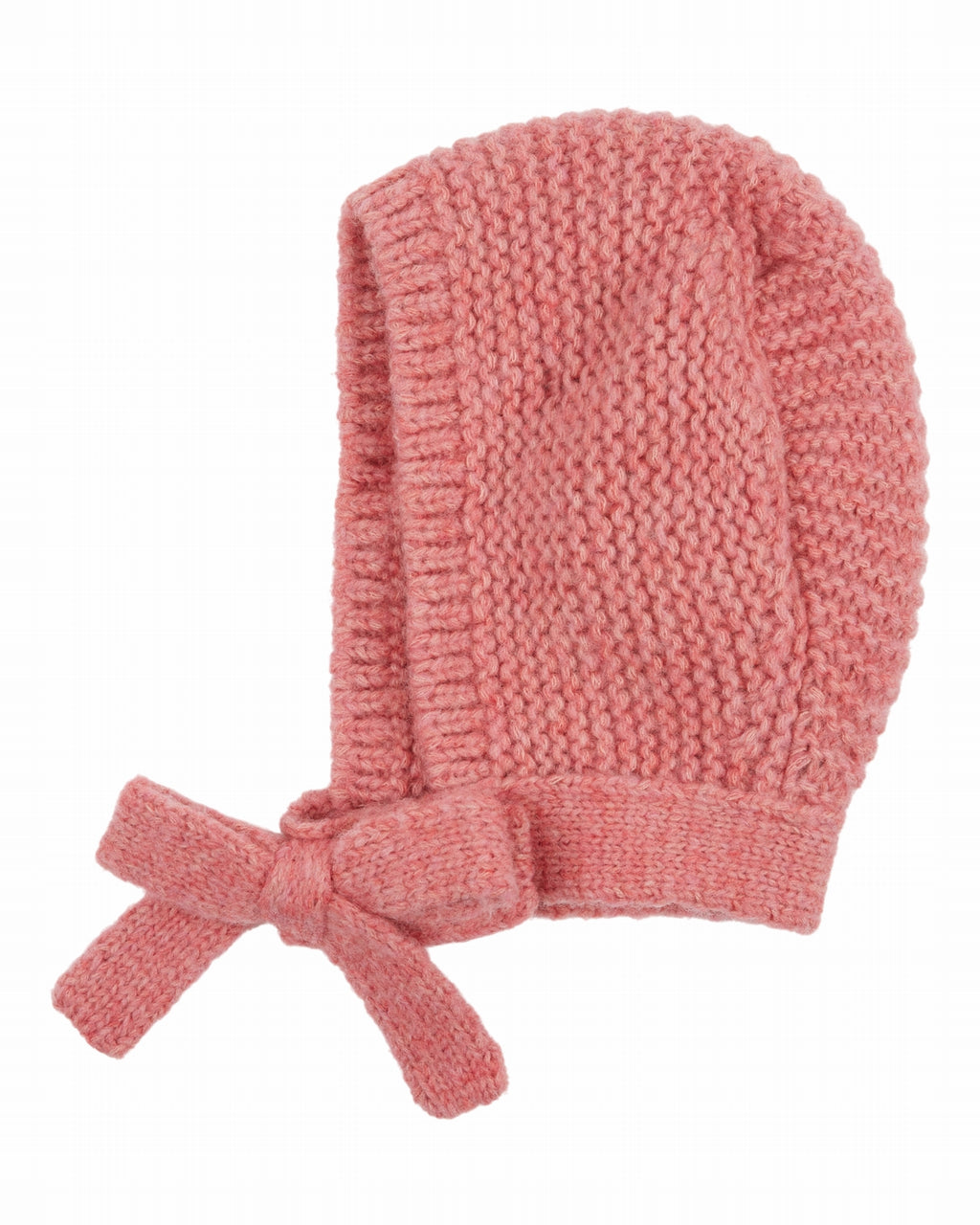 Gebreide capuchon met strik - Merinowol en Mako-katoen - Emile et Ida De Capuche Noe - productfoto - afbeelding 2