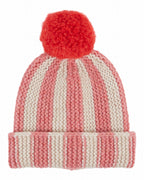 Gestreepte wollen muts met pompon - Olive & Blush - Emile et Ida - productfoto - afbeelding 2