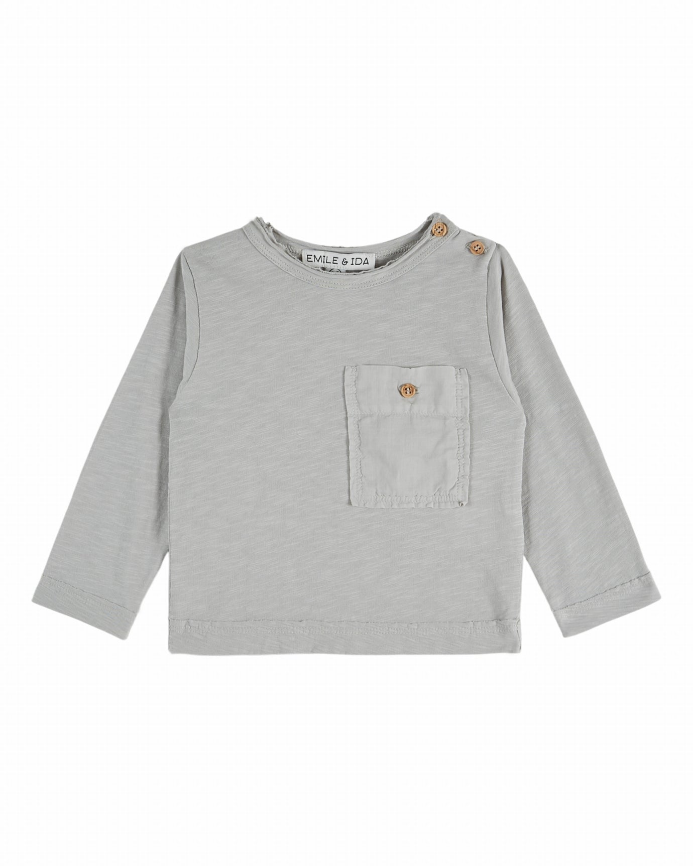 Longsleeve met borstzakje - Koala - Biologisch katoen - Emile et Ida - productfoto - afbeelding 2