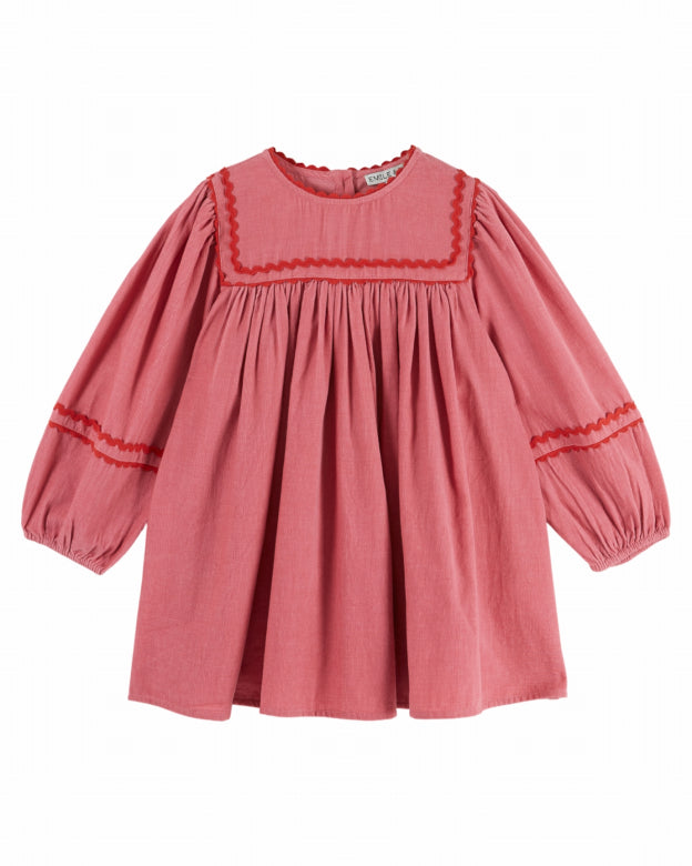 Velours kinderjurk - Framboise - Émile et Ida