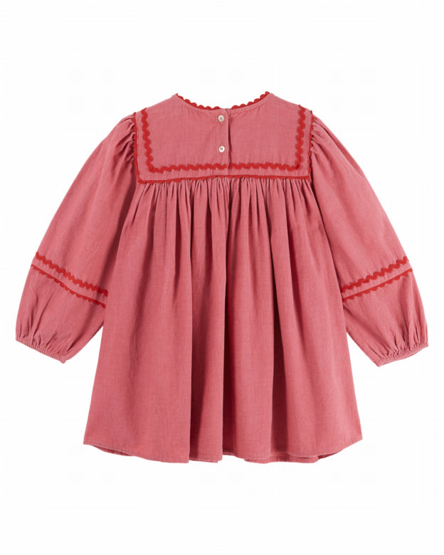 Velours kinderjurk - Framboise - Émile et Ida
