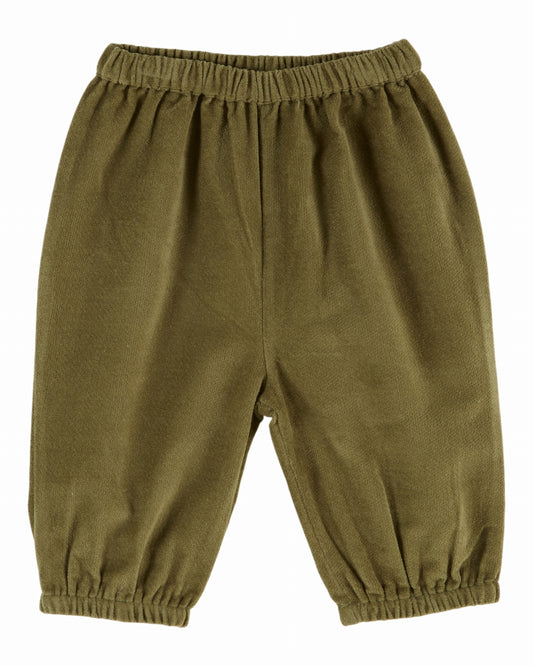 Pofbroekje Sarouel Velours – Pistache – 100% katoen - Emile et Ida
