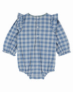 Babyromper met ruches en borduursel - Carreaux Celestine - Emile et Ida - voorkant - afbeelding 4