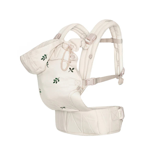 Ergonomische Babytrage – Bio-Baumwolle – Magnetschnallen – Beige – Moonboon