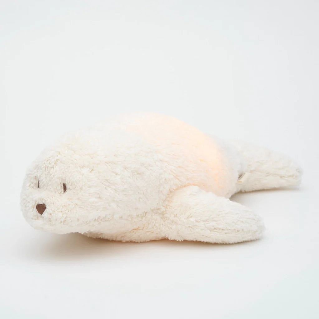Knuffel met hartslag & white noise - The Humming Bunny 2.0 - Biologisch GOTS katoen - Moonie - productfoto - afbeelding 2