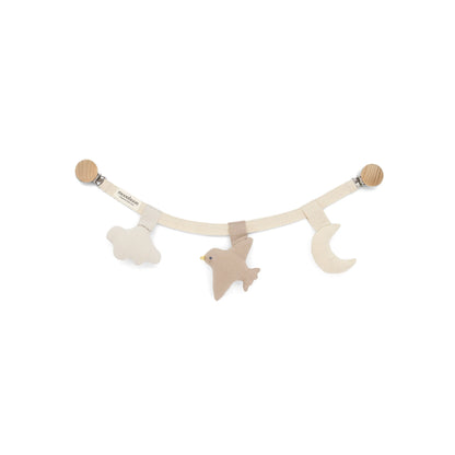 Kinderwagenketting - Over the moon - 100% Biologisch Katoen - Moonboon x Hans Christian Andersen