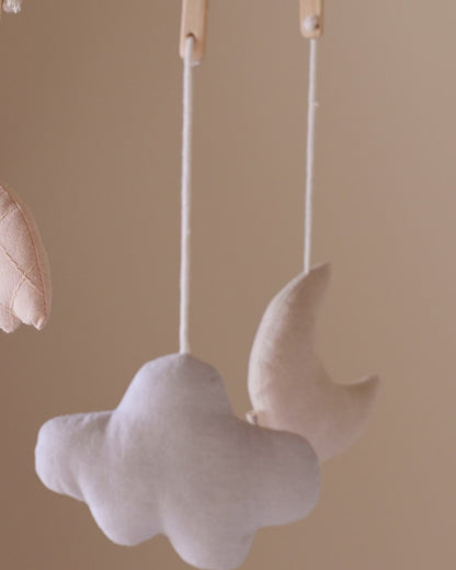 Baby boxmobiel - Biologisch katoen - Beige - Moonboon