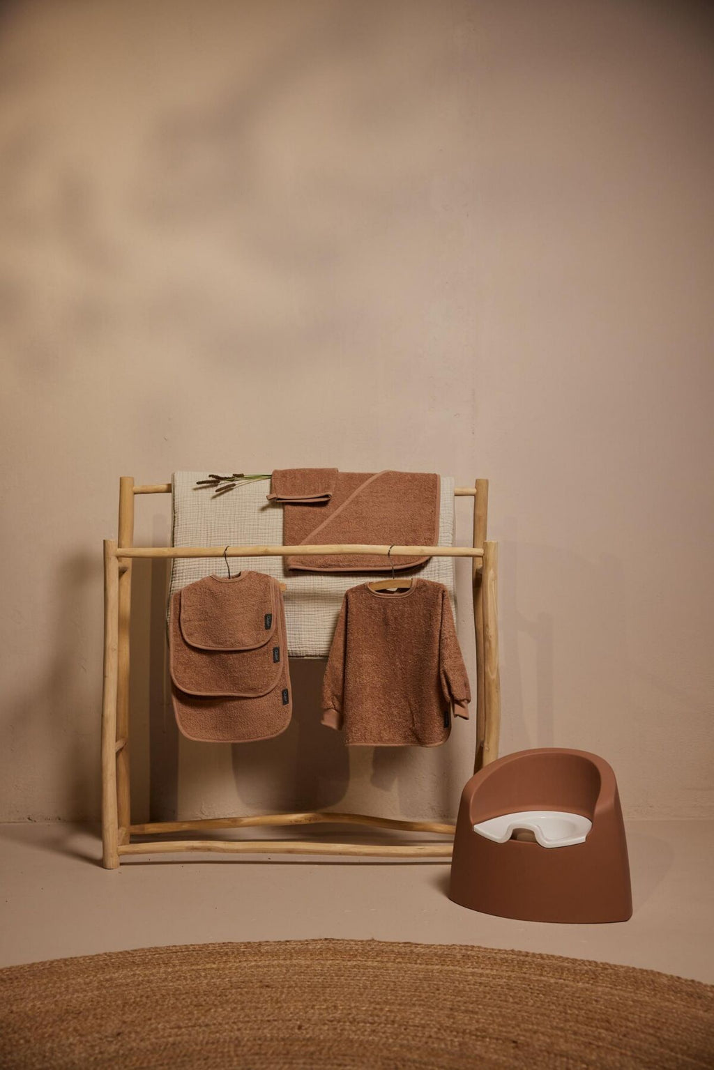 Slabbetje Medium - Badstof - Katoen - Quax coral lifestyle