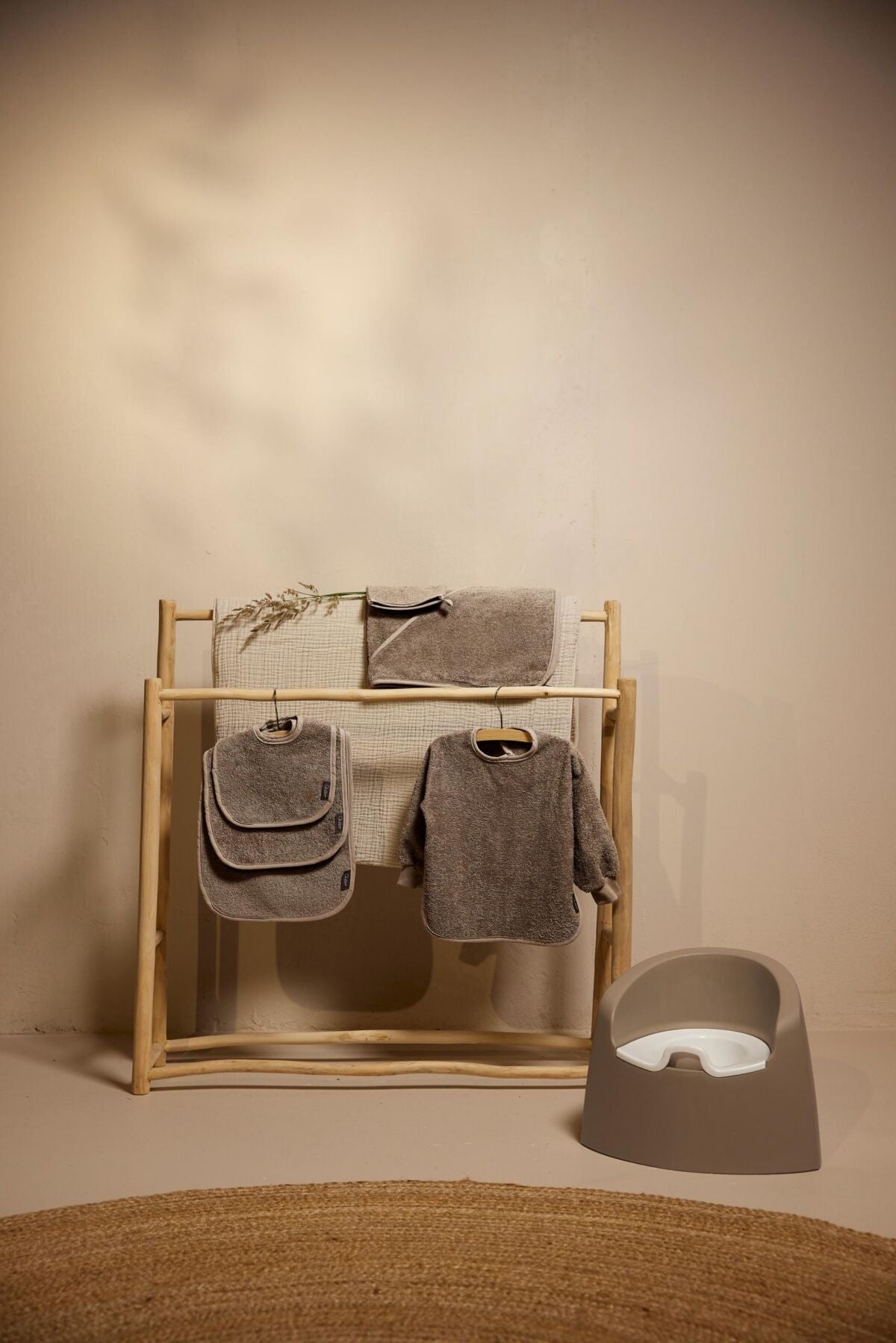 Slabbetje met Mouwen - Badstof - Katoen - Quax stone lifestyle
