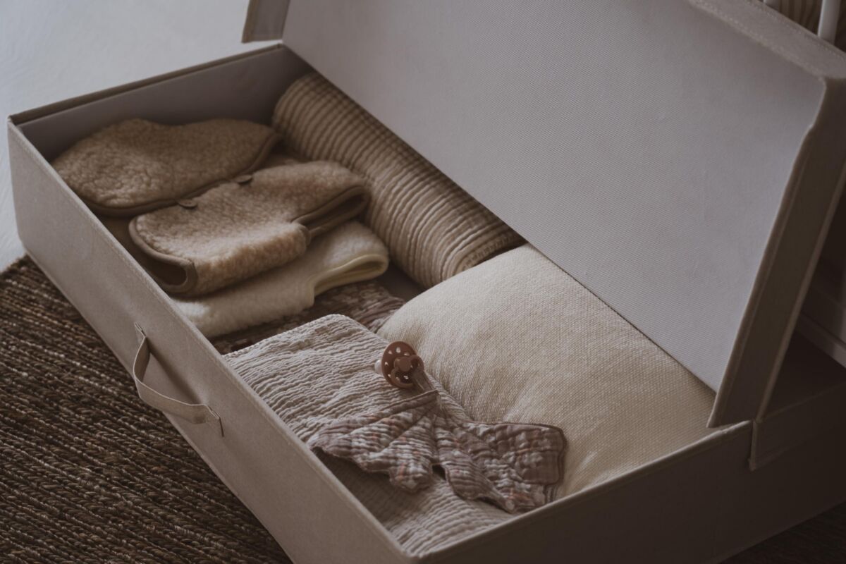 Opberglade voor bed 120 x 60 / 110 x 70 - Katoen/Linnen - Quax lifestyle