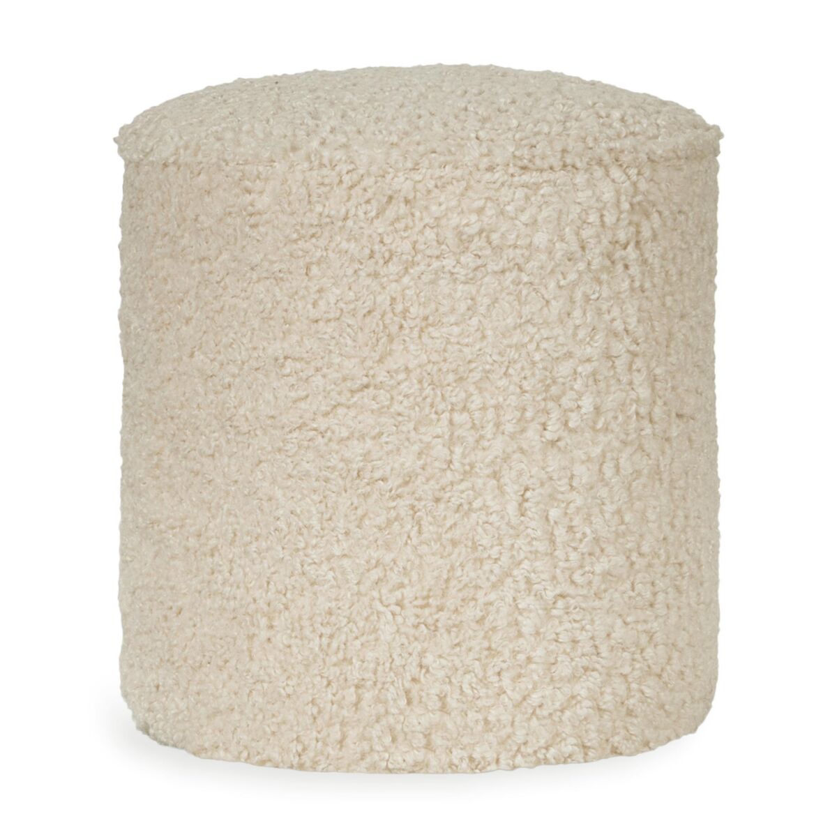 Kids Pouf - Modular Organic Kids Table - Quax sheep boucle beige wit