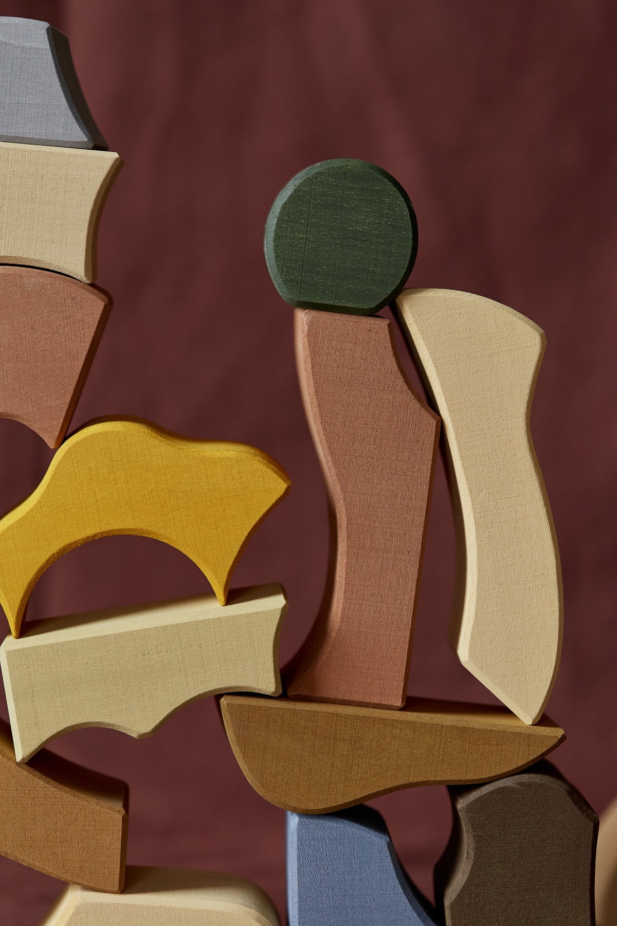 Houten bouwblokken Mum & Child – Open-ended play – Raduga Grëz