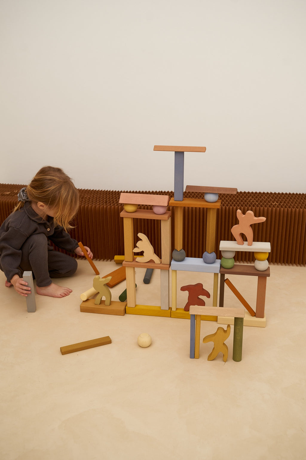 Houten bouwblokken City in a Box – Open-ended play – Raduga Grëz
